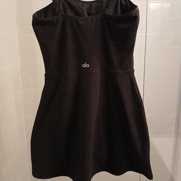 Alo Yoga Courtside Tennis Dress Black - Picture 10 of 13